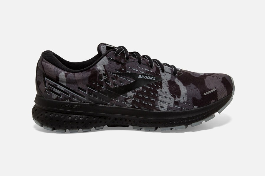 Zapatillas Running Brooks Ghost 13 Hombre Negras/Gris Baratas YFED65712